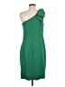 Marina 100% Polyester Solid Green Cocktail Dress Size 8 - photo 2
