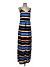 MICHAEL Michael Kors 100% Polyester Stripes Blue Casual Dress Size XS - photo 1