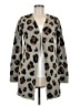 By Design Animal Print Gray Cardigan Size M - photo 1