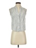Cloth & Stone 100% Rayon Silver Sleeveless Button-Down Shirt Size XXS - photo 1