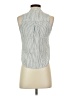 Cloth & Stone 100% Rayon Silver Sleeveless Button-Down Shirt Size XXS - photo 2