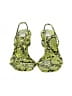 Zara Basic Animal Print Yellow Green Sandals Size EU 36 - photo 2