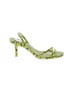 Zara Basic Animal Print Yellow Green Sandals Size EU 36 - photo 1