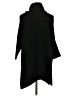360 Sweater 100% Cashmere Black Poncho Size XS - photo 2