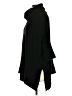 360 Sweater 100% Cashmere Black Poncho Size XS - photo 5