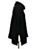 360 Sweater 100% Cashmere Black Poncho Size XS - photo 4