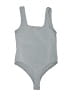 Stella Tweed Solid Gray Bodysuit Size M - photo 2