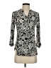 Westport Paisley Silver 3/4 Sleeve Blouse Size XS - photo 1