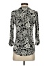 Westport Paisley Silver 3/4 Sleeve Blouse Size XS - photo 2