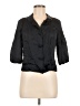 Max Mara 100% Polyester Black 3/4 Sleeve Blouse Size 8 - photo 1