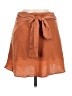 Le Lis 100% Polyester Solid Orange Casual Skirt Size M - photo 2
