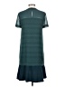 Madewell 100% Polyester Chevron-herringbone Teal Casual Dress Size XS - photo 2
