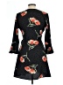 Influence 100% Polyester Floral Black Cocktail Dress Size 10 - photo 2