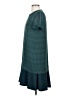 Madewell 100% Polyester Chevron-herringbone Teal Casual Dress Size XS - photo 5