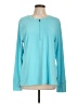 Cuddl Duds Teal Long Sleeve Henley Size L - photo 1