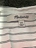 Madewell 100% Cotton Stripes Silver 3/4 Sleeve Button-Down Shirt Size XXS - photo 7