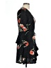 Influence 100% Polyester Floral Black Cocktail Dress Size 10 - photo 4