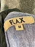 Flax 100% Linen Blue 3/4 Sleeve Button-Down Shirt Size 10 (M) - photo 6