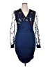 Unbranded Graphic Blue Cocktail Dress Size XL - photo 1