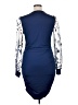 Unbranded Graphic Blue Cocktail Dress Size XL - photo 2