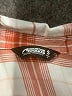 Mountain Khakis 100% Rayon Plaid Orange Short Sleeve Blouse Size S - photo 7