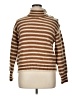 J.Crew Stripes Brown Turtleneck Sweater Size XL - photo 1