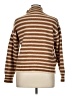 J.Crew Stripes Brown Turtleneck Sweater Size XL - photo 2