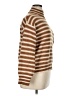 J.Crew Stripes Brown Turtleneck Sweater Size XL - photo 4
