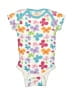 Onesies Floral White Short Sleeve Onesie Size 6-9 mo - photo 1