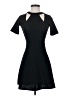 Silence and Noise Solid Black Cocktail Dress Size XS - photo 1