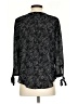 Fun2Fun 100% Polyester Paisley Black 3/4 Sleeve Blouse Size S - photo 2