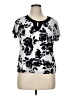 Mercer Street Studio Silver Short Sleeve Blouse Size XL - photo 1