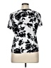 Mercer Street Studio Silver Short Sleeve Blouse Size XL - photo 2