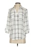 Fortune + Ivy 100% Polyester Plaid Silver 3/4 Sleeve Blouse Size S - photo 1