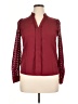 Shein Burgundy Long Sleeve Blouse Size M - photo 1