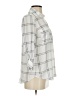 Fortune + Ivy 100% Polyester Plaid Silver 3/4 Sleeve Blouse Size S - photo 4