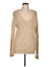 Sweet N Sinful Metallic Tan Pullover Sweater Size L - photo 1