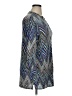 Assorted Brands Chevron-herringbone Blue 3/4 Sleeve Blouse Size 1X - photo 4