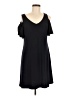 MSK Solid Black Casual Dress Size M - photo 1
