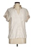 Max Studio Ivory Short Sleeve Blouse Size M - photo 1