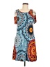 Assorted Brands Paisley Blue Casual Dress Size M - photo 1