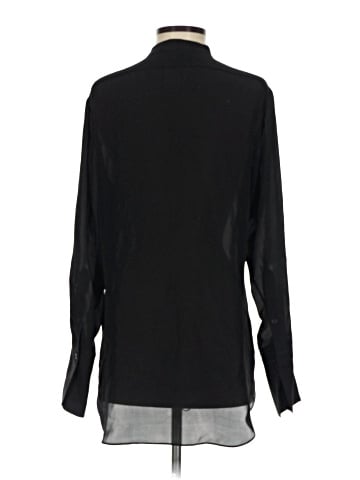 Nili Lotan Long Sleeve Silk Top (view 2)