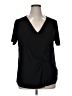 Peck & Peck Black Short Sleeve Top Size XL - photo 1