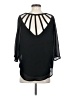 Maurices 100% Polyester Black 3/4 Sleeve Blouse Size S - photo 2