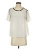 Banana Republic 100% Polyester Ivory Short Sleeve Blouse Size S - photo 1