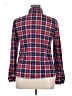 White Mark 100% Polyester Plaid Red Long Sleeve Blouse Size XL - photo 2