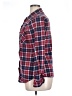 White Mark 100% Polyester Plaid Red Long Sleeve Blouse Size XL - photo 5