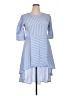 Assorted Brands Stripes Blue Casual Dress Size XL - photo 1