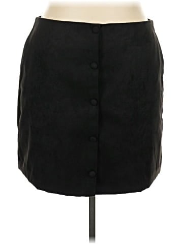 J.Crew Factory Store Faux Leather Skirt (view 1)