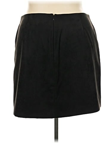 J.Crew Factory Store Faux Leather Skirt (view 2)